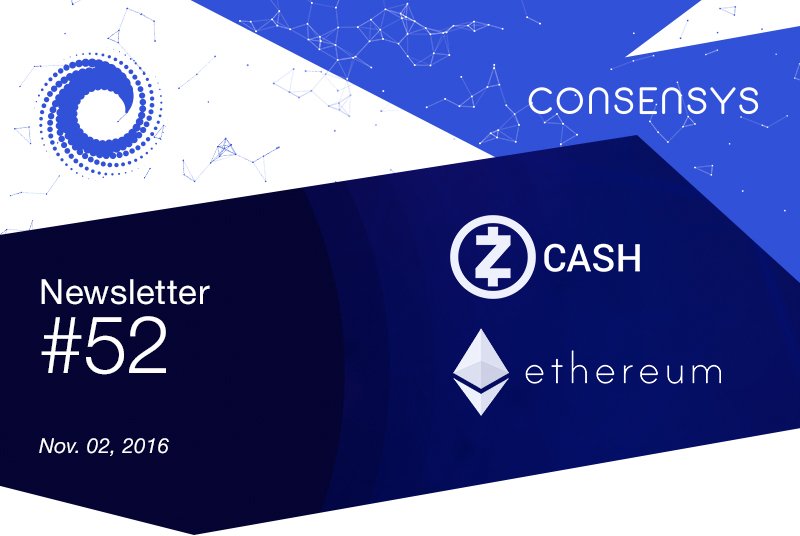 Consensys's tweet photo. #ConsenSysWeekly: #Zcash Emerges, #InternationalBlockchainWeek Videos & more #cryptocurrency #zeroknowledgeproof https://t.co/nMWHufGOuC https://t.co/k7X3OvuA7a