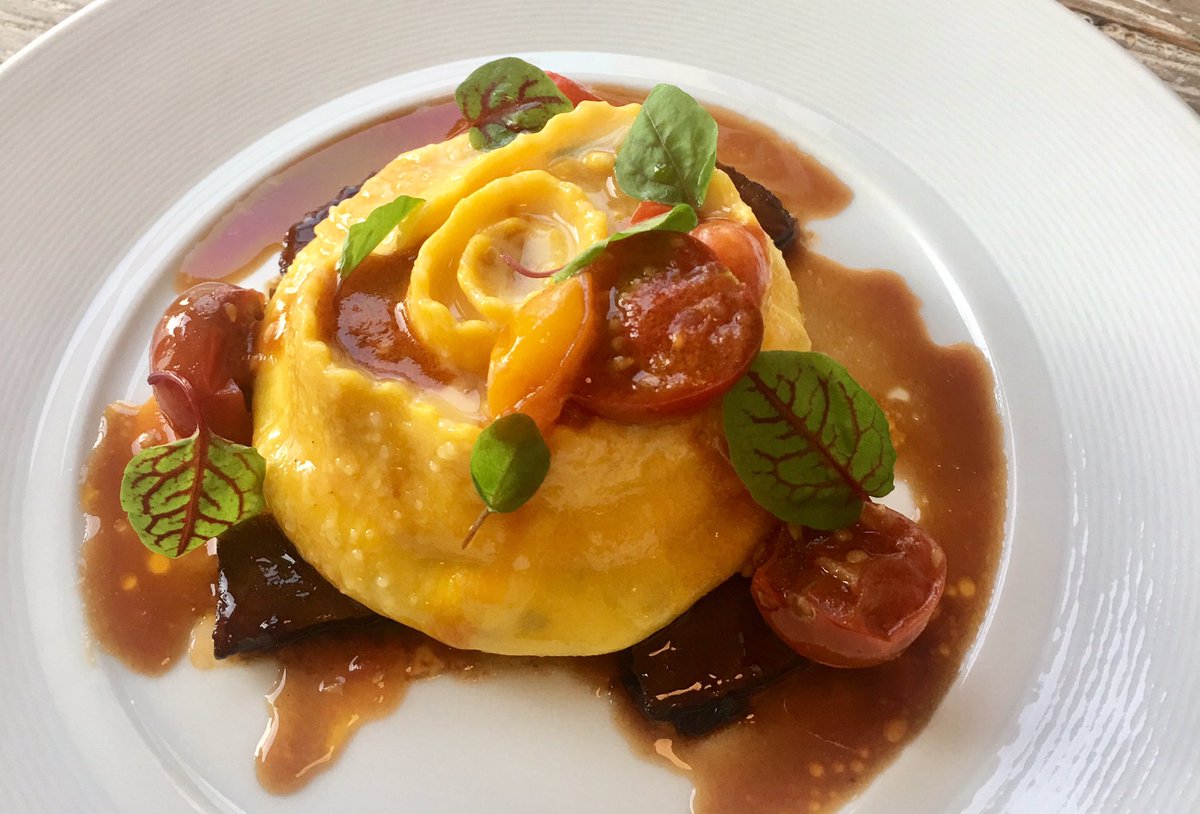 Today's <a href="/SCCulinarySuite/">SC Culinary Suite</a> agenda: Nidi di Rondine with short rib &amp; melted baby tomatoes. #testkitchen