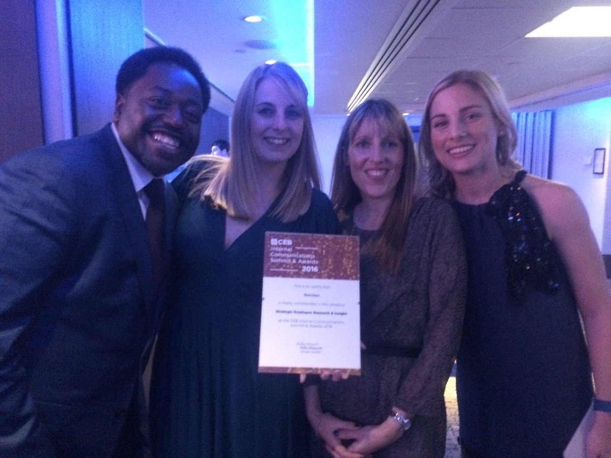 abbyorme's tweet photo. #CEBICAwards highly commended for Strategic Employee Research &amp; Insight https://t.co/CHaOqUd0AJ