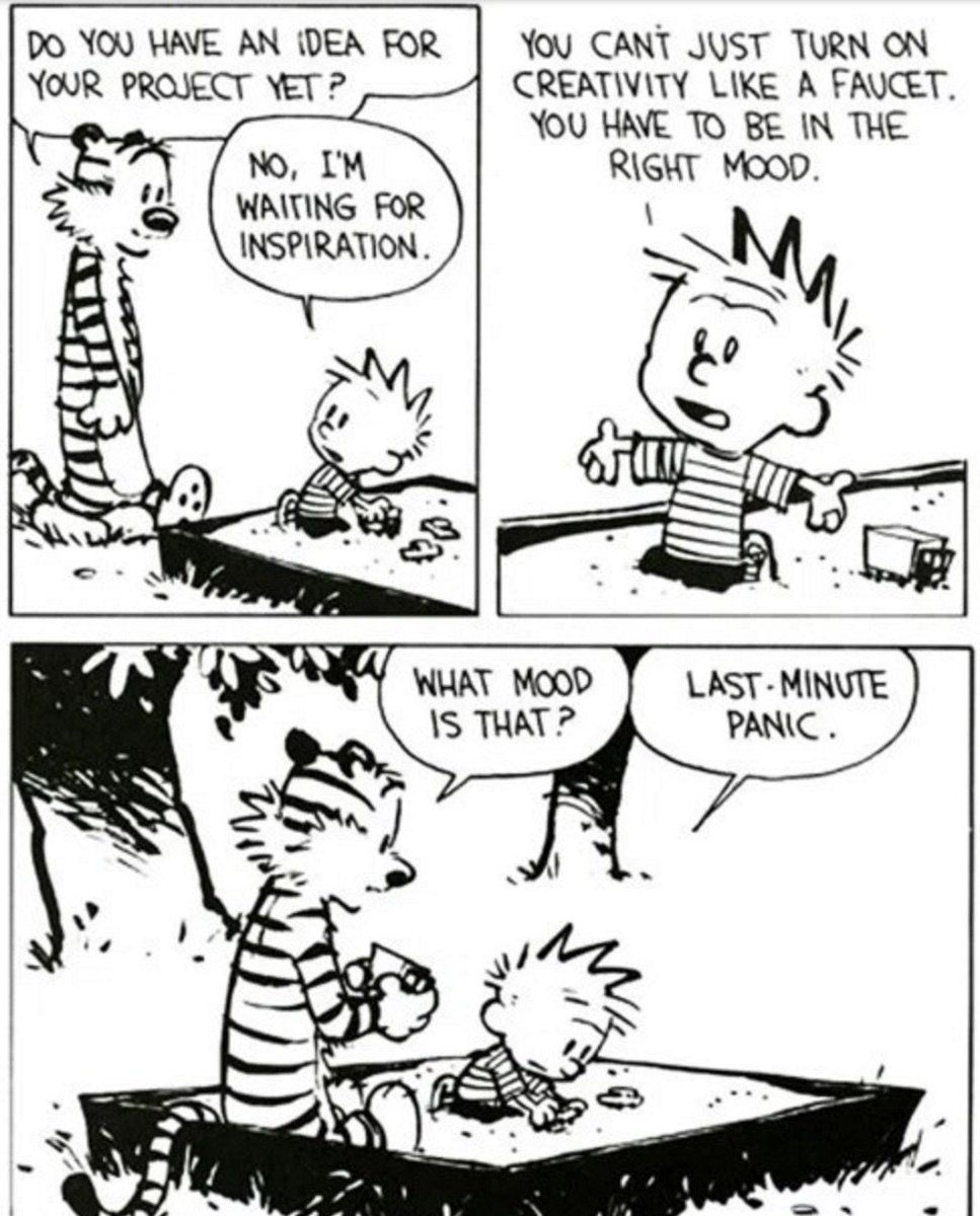 #Creative inspiration from <a href="/calvinandhobbes/">Calvin and Hobbes</a>