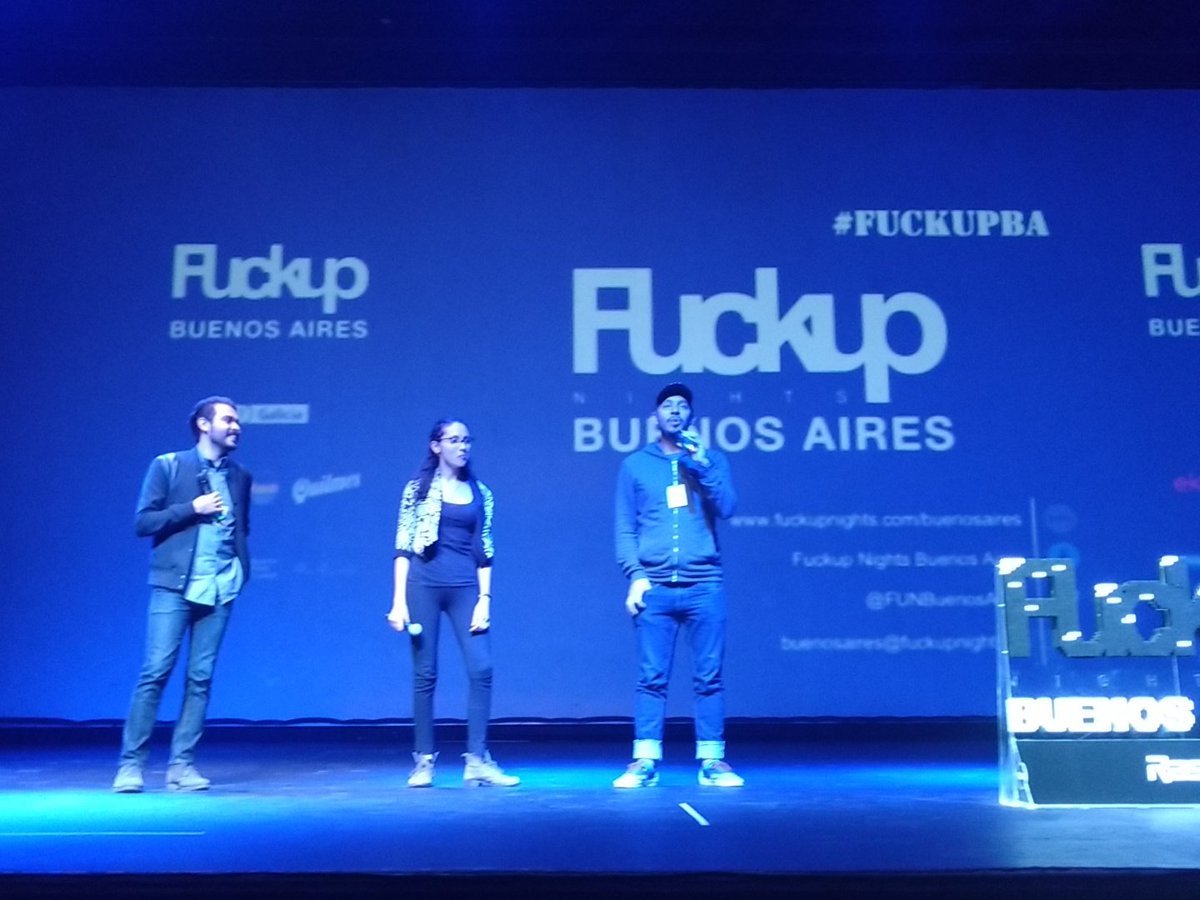 fllinares's tweet photo. 1er aniversario de #fuckupba ! Emprendedores compartiendo sus fracasos y aprendizajes! https://t.co/R8R9xRm4S7