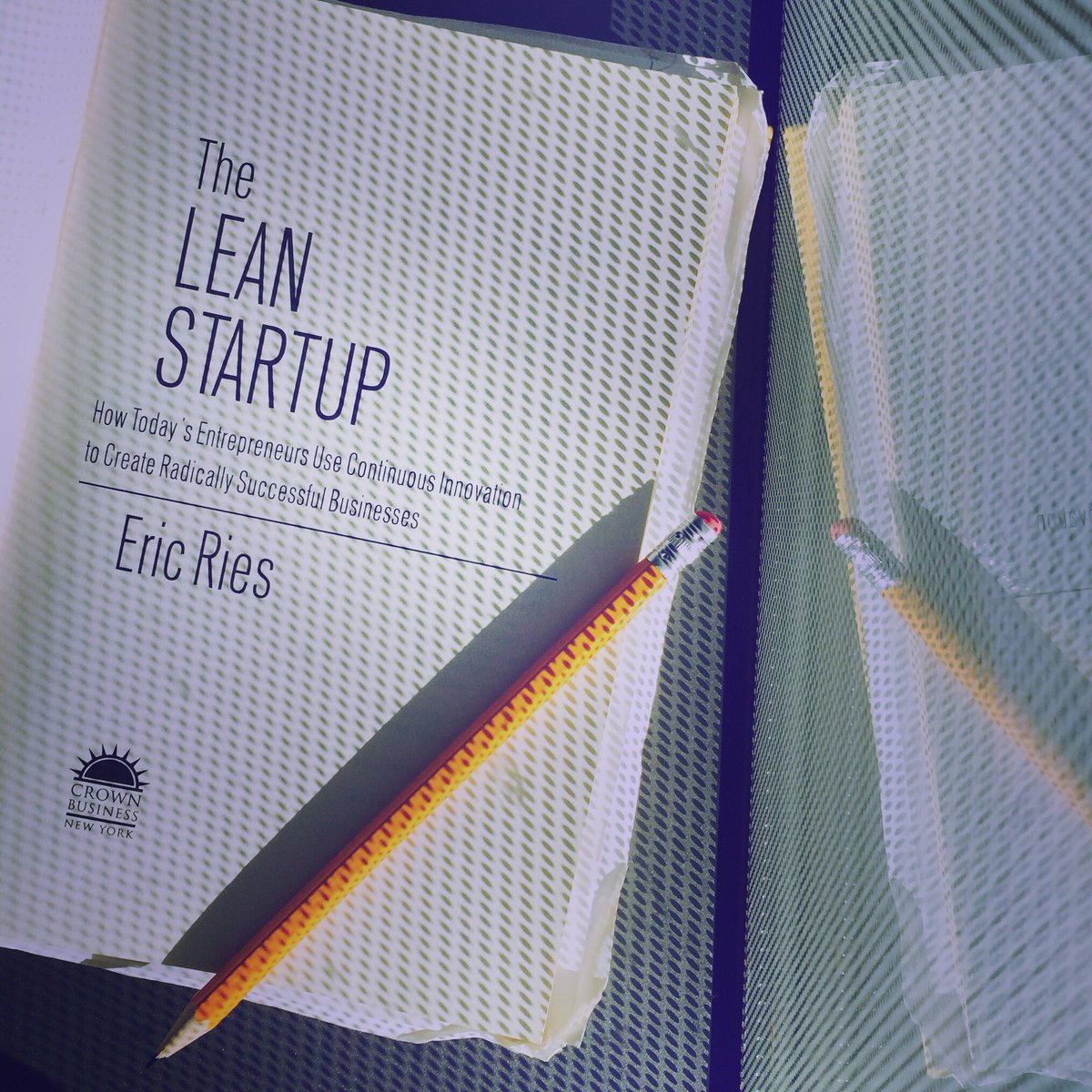 Melijams's tweet photo. Pop art version of @ericries 's book thanks to the sun @leanstartup https://t.co/tUkbv8qzwy