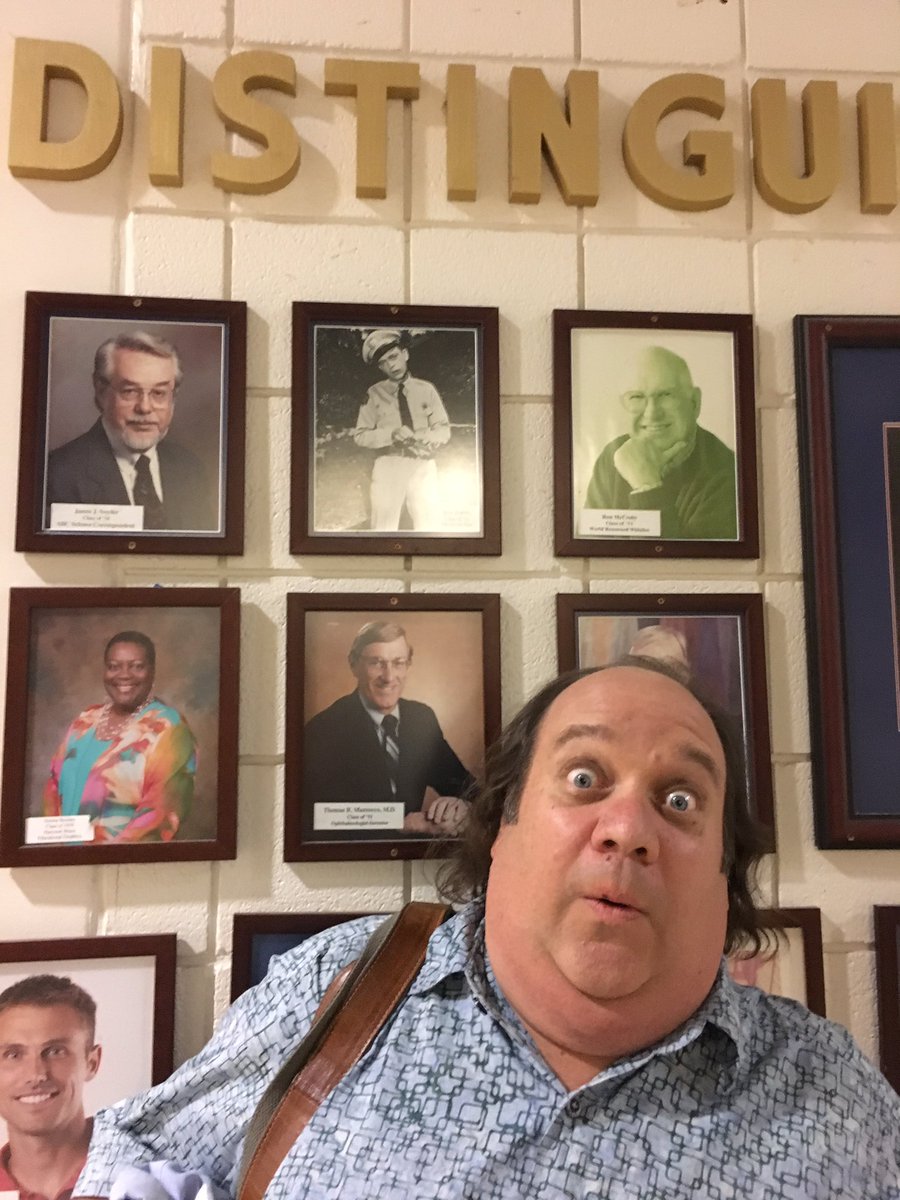 timegoodwin's tweet photo. I was in Morgantown, WV shooting in the high school that Don Knotts attended. This is my best Barney impression... https://t.co/S6sioZq87L
