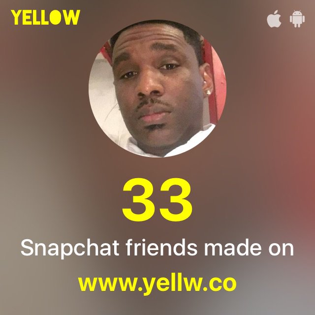 GeekboyZack's tweet photo. Thanks @yellwapp 😍😍 I made 33 new friends on Snapchat: https://t.co/C6V74OnnXK #MakeFriendsOnSnapchat https://t.co/4EBPqATiki