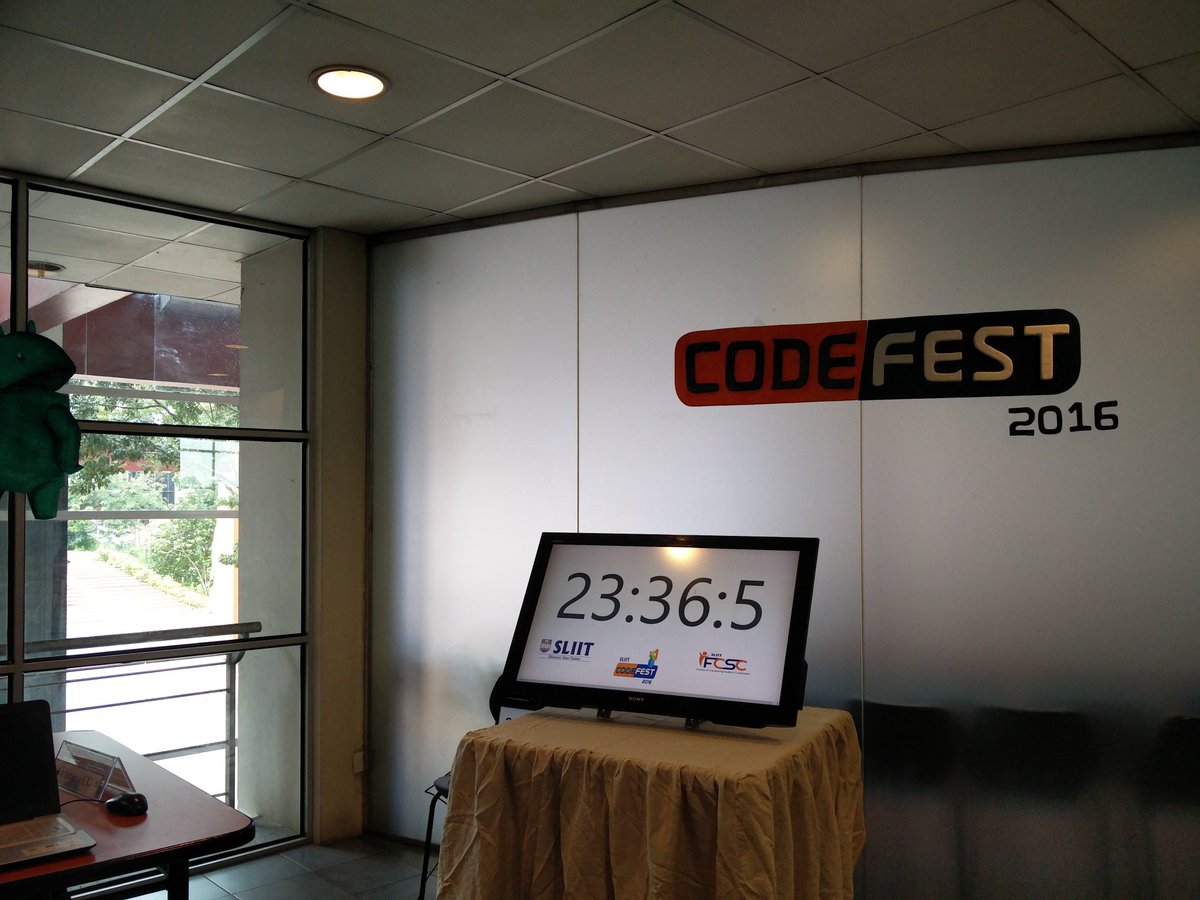 ReadMeSriLanka's tweet image. And the countdown begins! #Codefest2016 #sliit @SLIITinfo