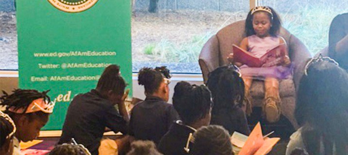 UNCF_LA's tweet photo. .@AfAmEducation Hosted a Princess Party for Black Girls &amp; It Was All About Celebrating Literacy #AfAmEdLit(eracy) https://t.co/8neckuJ3I7 https://t.co/d4nxT4smhl
