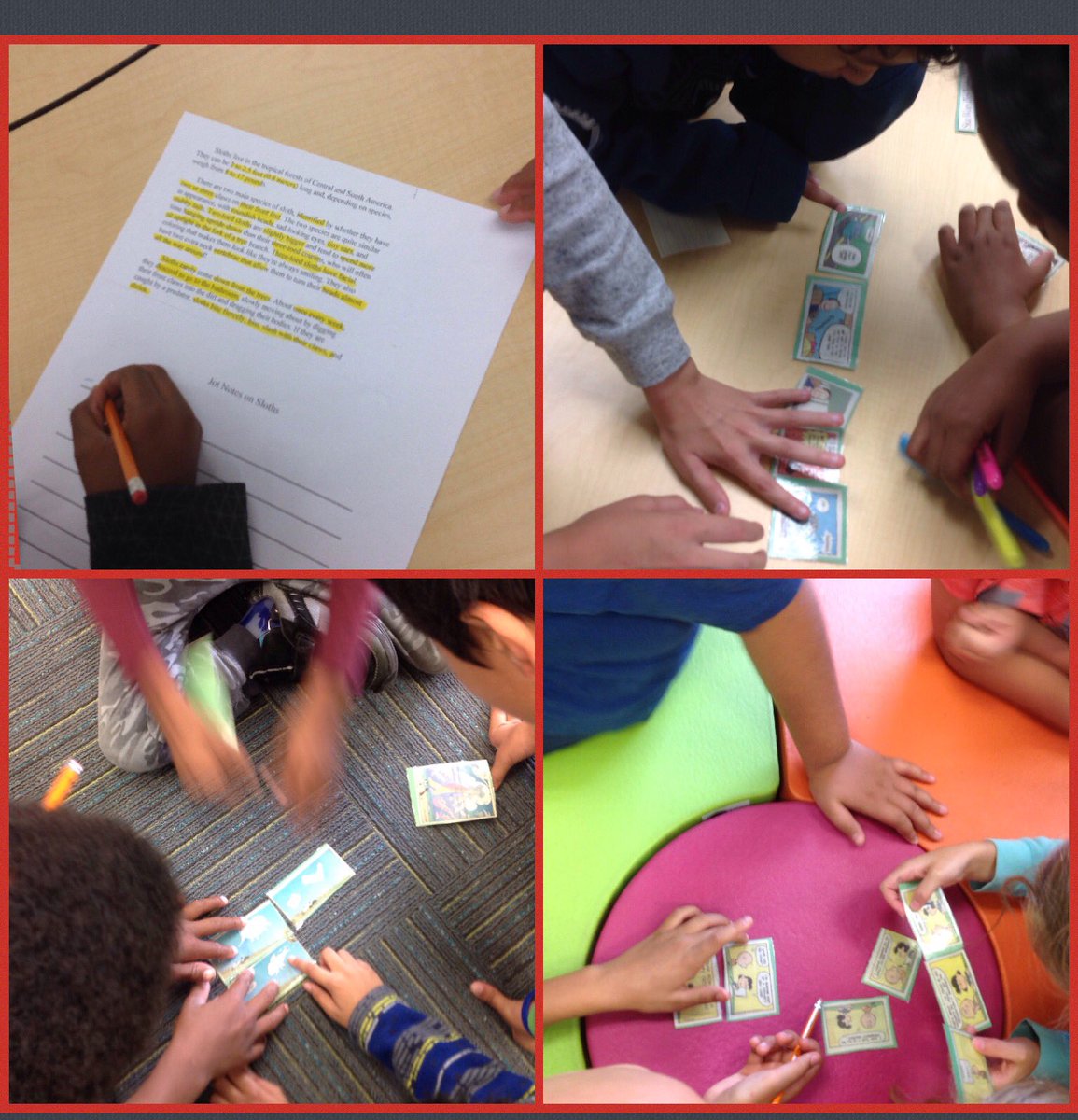 Klblib's tweet photo. Lots of great #collaboration today with lessons on #determingimportance & #jotnotes in our #LLC @Brookmede @PDSBnair to enhance #geniushour. https://t.co/Y54pdoDzo1