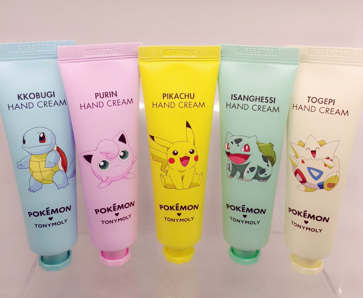 ট ইট র 韓国コスメショップ Thebeautyshop Tonymoly Pokemonシリズ入荷 皆のポケモンは 新大久保 韓国コスメ ザ ビューティーショップ Tonymoly トニモリ ポケモン ハンドクリーム ネイル かわいい カワイイ ピカチュウ トゲピー フシギダネ