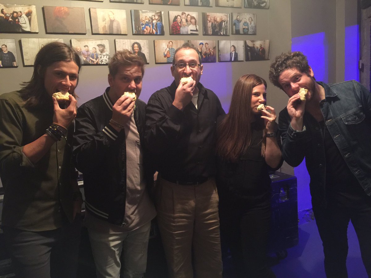 Backstage w Needtobreathe eating Stuffed Needtobreathe cookies. Awesome show now at the sold out Beacon Theatre in NYC! #NeedToBreathe
