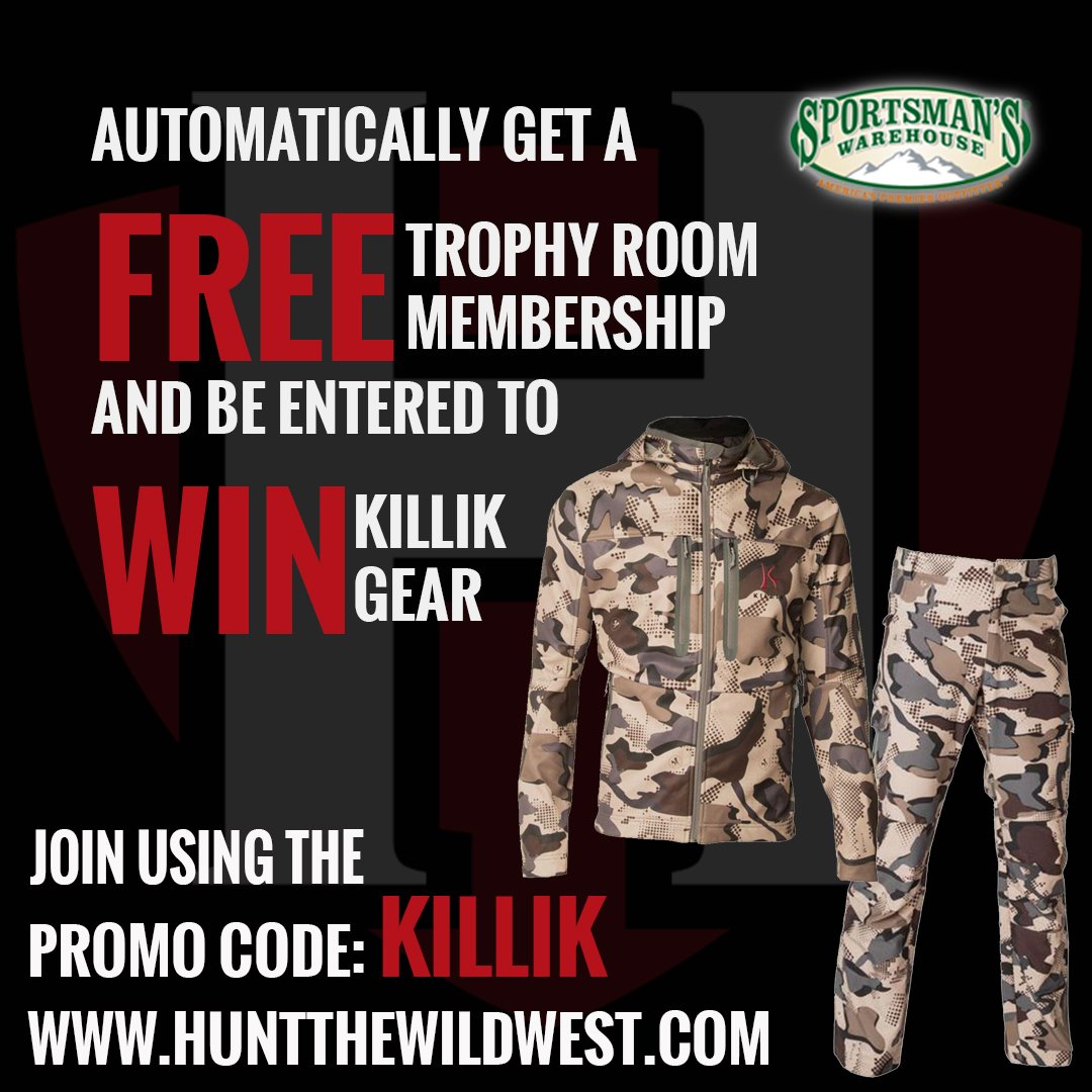 Thanks to <a href="/SportsmansWH/">Sportsmans Warehouse</a> we get to giveaway Killik Gear to new members! Join to be entered in our bimonthly giveaway: huntthewildwest.com