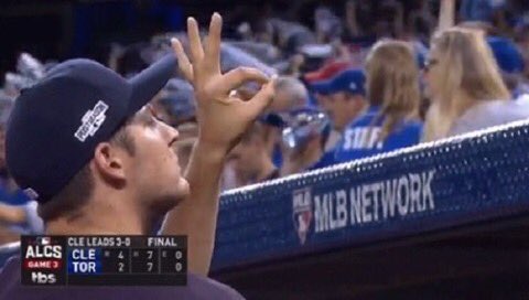 gerrydee's tweet photo. "We'll win 3 games in the World Series because I couldn't win the 4th". Ah, that's what he meant. #WorldSeries https://t.co/EWIn0FbduQ