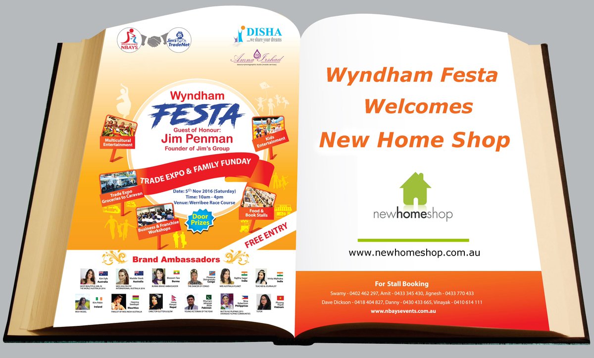 nbaysitsolution's tweet image. #WyndhamFESTA Welcome New Home Shop for supporting us 
nbaysevents.com.au