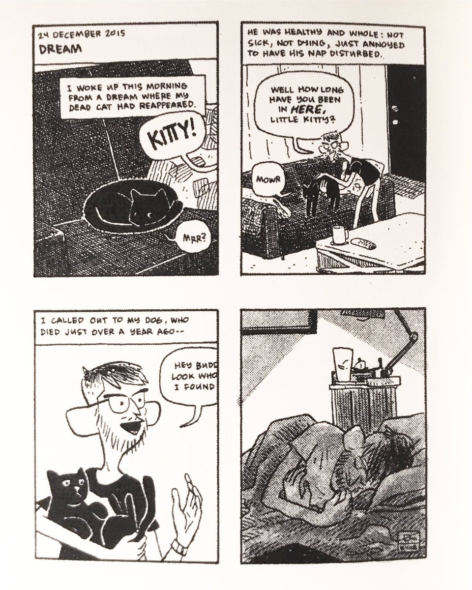 because of the way it's drawn, and perhaps because I've had this dream, this diary comic by @dharbin gets me every time.