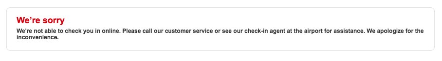 skukucka's tweet photo. #ux idea for @LionairThai #onlinecheckin. If the error message is because of promotion ticket use relevant message. It'll be less confusing. https://t.co/KCN3RBP8Mr