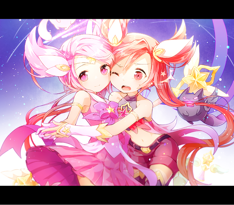 Feui1le's tweet image. Star Guardian Jinx&amp;amp;Lux #LeagueOfLegends