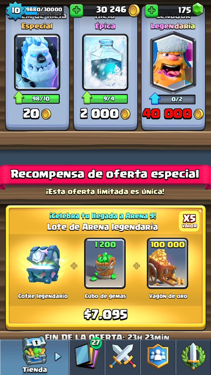 SotoGabox's tweet photo. @TheShooterCoC @Alvaro845 @bytarifa @byViruZz Tengo leñador y la oferta de arena 9 por favor me haría feliz tenerla lo suplico😭😭😭 por favor https://t.co/MMMBwZebkr