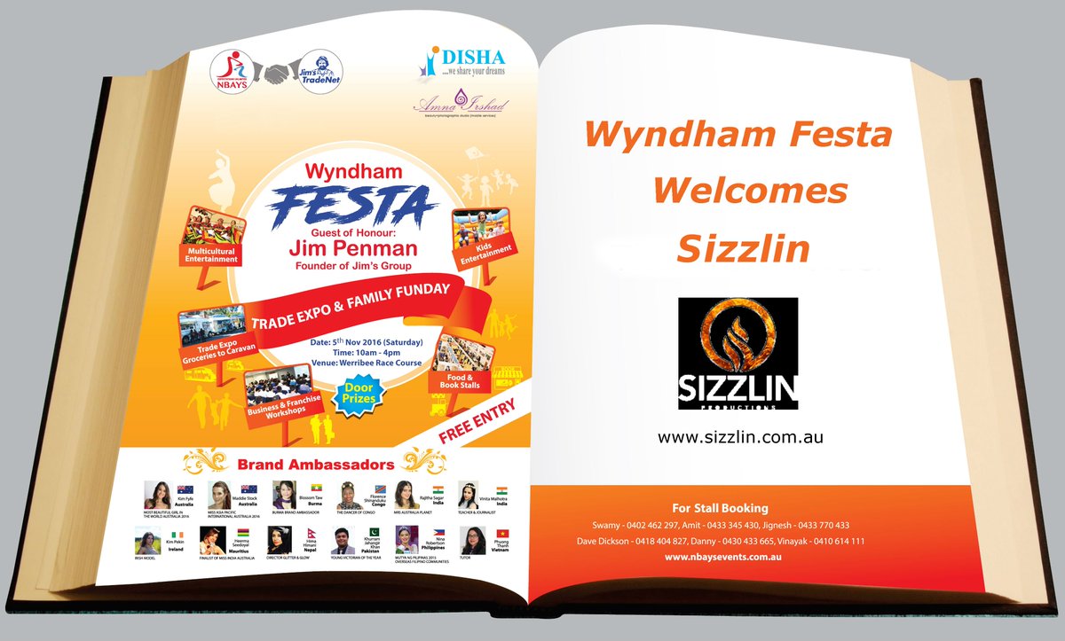 nbaysitsolution's tweet image. #WyndhamFESTA Welcome Sizzlin for supporting us 
nbaysevents.com.au