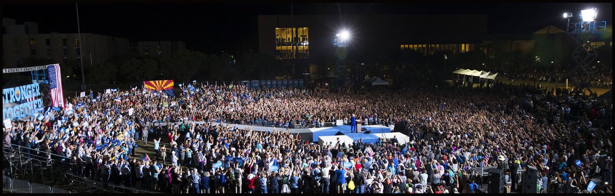 AllThingsHill's tweet photo. 15,000 in AZ tonight for Hillary. Amazing. #turnAZblue #HILLARYINAZ #AZWITHHER #VoteArizona #HillYes https://t.co/zSHdC7f5b4