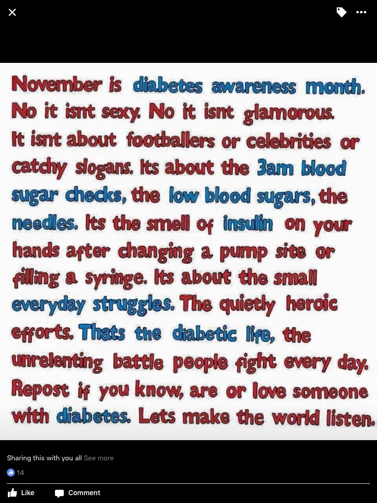 Trunchballs's tweet image. Type 1 diabetes 😔