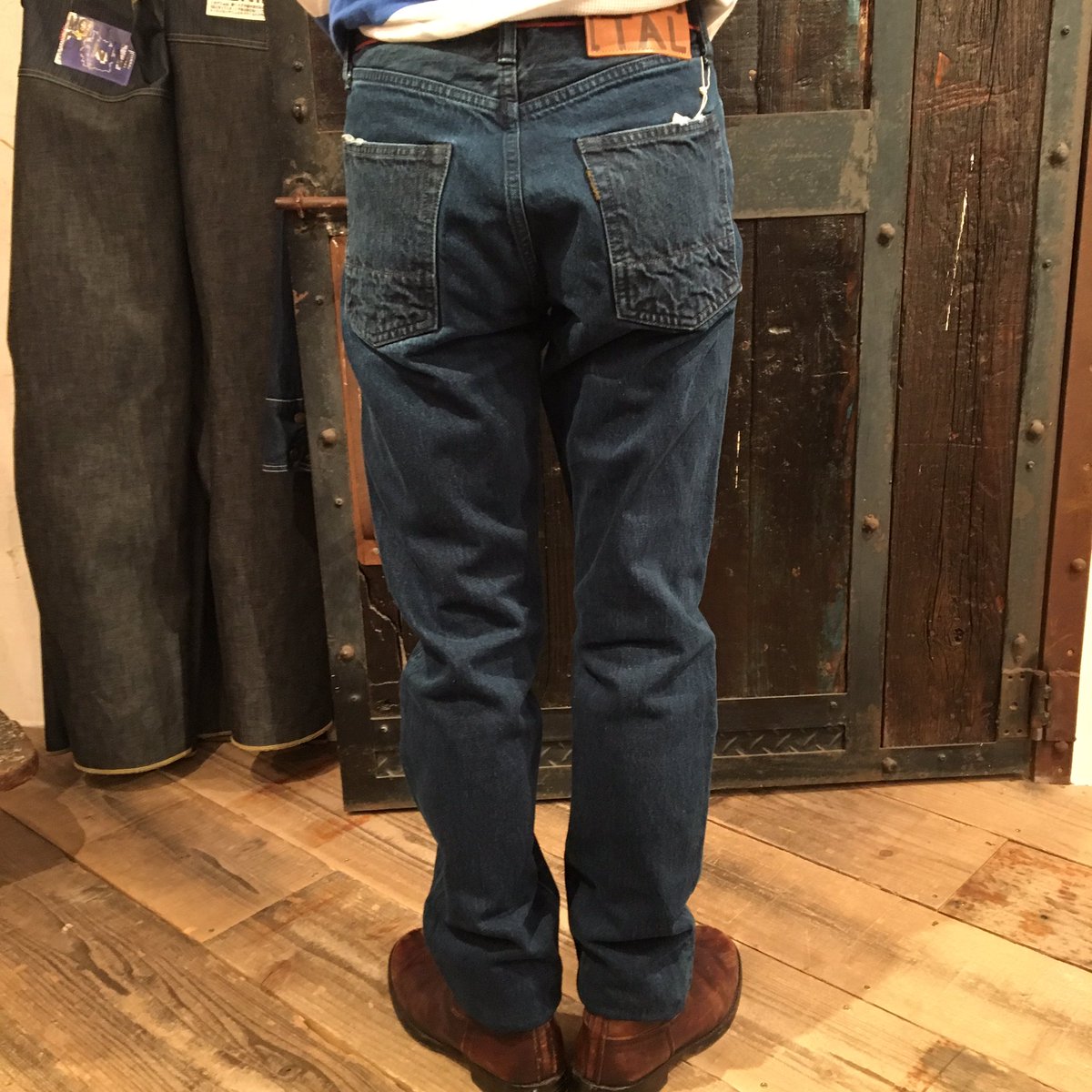 A4等級以上 Kapital 14oz 5P モンキー cisoco ブラックデニム