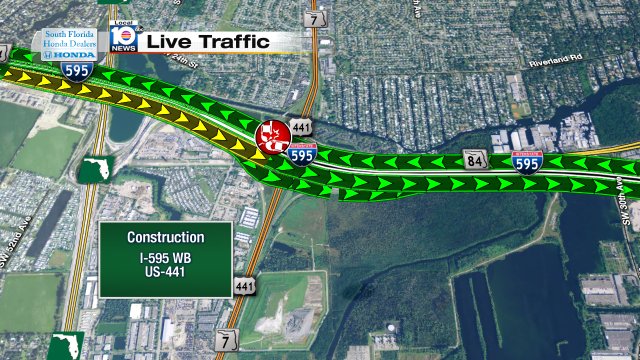 Crash on I-595 WB at US-441 #traffic https://t.co/FBtVLVkiVo