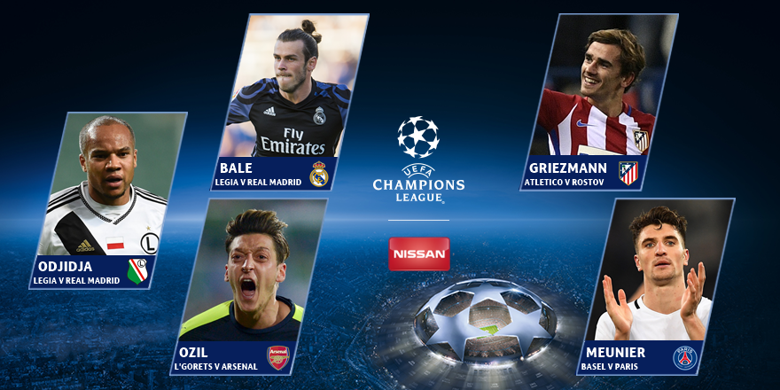 ChampionsLeague's tweet photo. Good luck picking out your favourite! 

#UCL Goal of the Week ➡️ https://t.co/WUML8sTVyH https://t.co/ir3ZnlcJ47