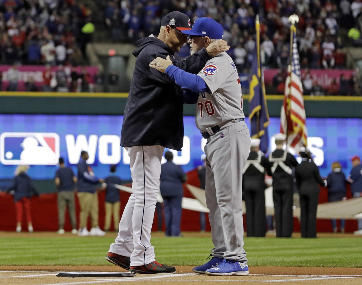 Cubs's tweet photo. @Indians Amazing game, amazing series. https://t.co/b42c9sMzht