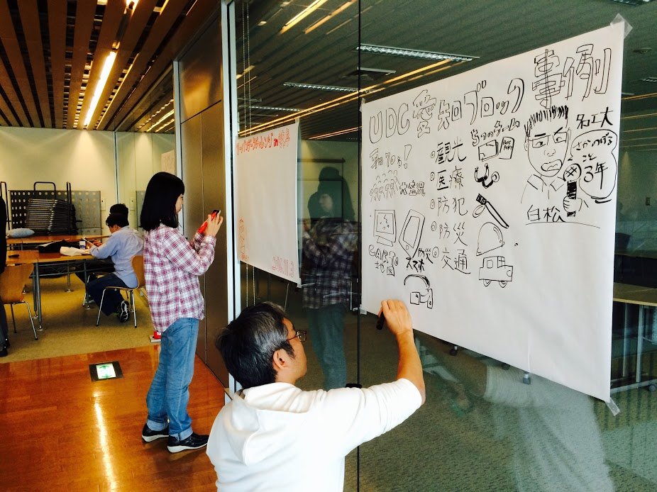 softopia_pr's tweet photo. 基調講演では、名古屋と岐阜が活動発表をしました!グラレコも実施中✊✒️飛び込みで静岡ブロックの方も発表してくれることになりました!
#udc2016 #CODEforGIFU #code4nagoya #CodeforNumazu https://t.co/PgHrDVfM1A
