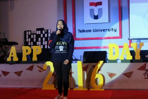 Teh Ratika Zahra as chairman of this event!! Semangat terus teeh