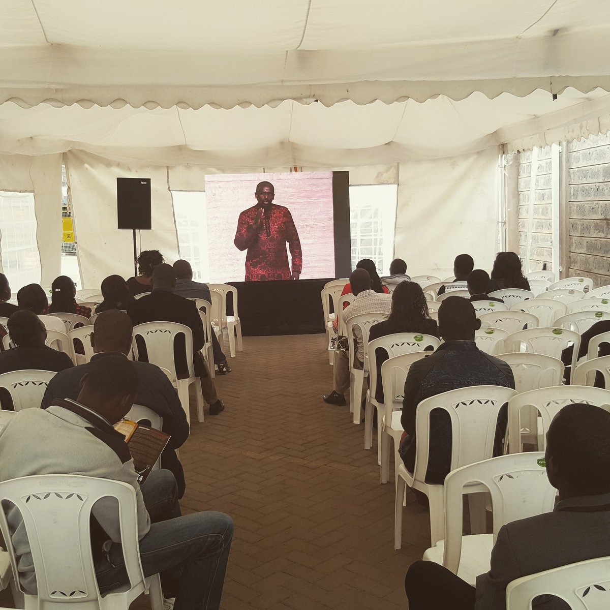 AudioVisualWise's tweet image. Indoor P3 LED screen setup in an overflow tent. #HigherResolution #clarity #AVWiseServices