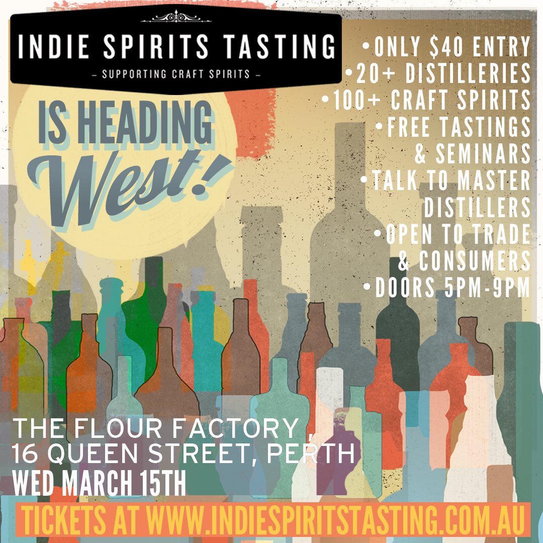 IndieTasting's tweet photo. Mark your diary Perth #supportcraftspirits https://t.co/ogowM7LnoX