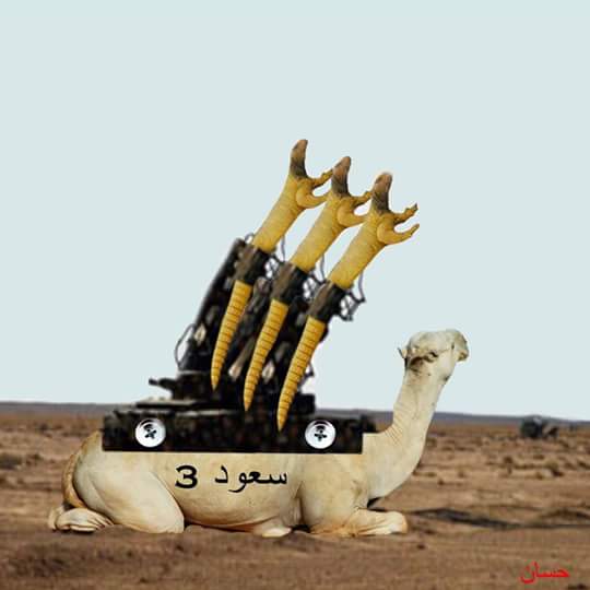 السعوديه تهدد ايران واليمن بصواريخ  الضب التي قامت بصناعتها  وستطلق من عا ضهور الاباعر #يوم_العلم_3_نوفمبر