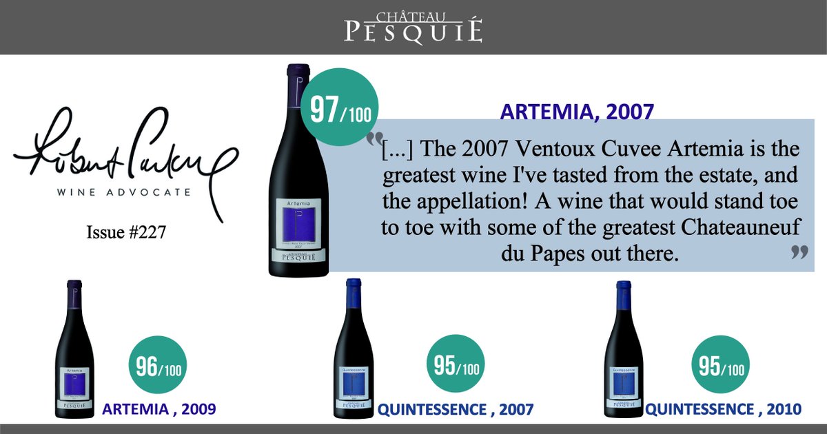 Very proud of these amazing ratings in the Wine Advocate! Thanks a lot to <a href="/jebdunnuck/">Jeb Dunnuck</a>! The @AOCVentoux has lots of beautiful wines to offer!