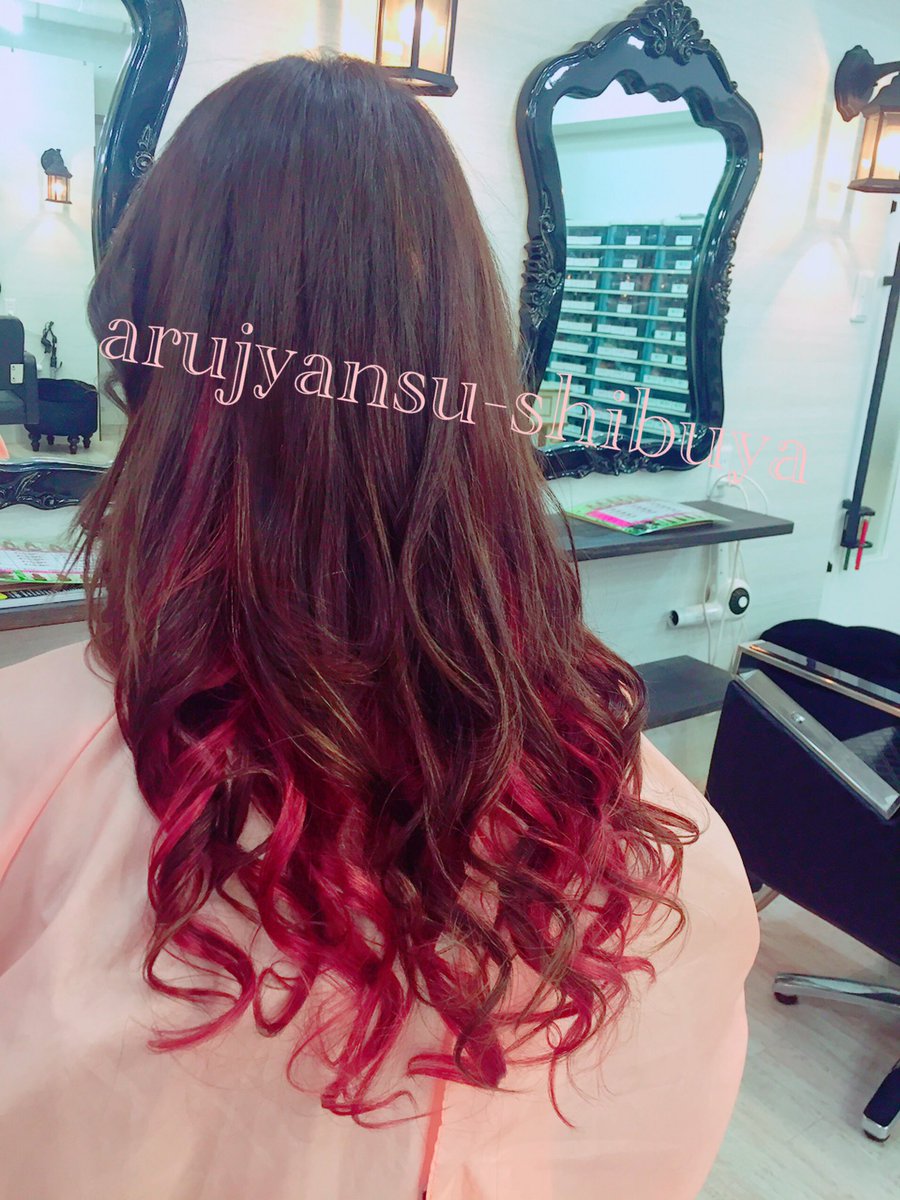あるじゃんすー渋谷本店 エクステ専門店 𓆡𓇼𓀤𓆉 twitterren お客様 地毛に 赤 の インナーカラー が入っていたので合わせて エクステ も内側に 赤 を入れました 巻く とより綺麗に見えます またお待ちしてますね