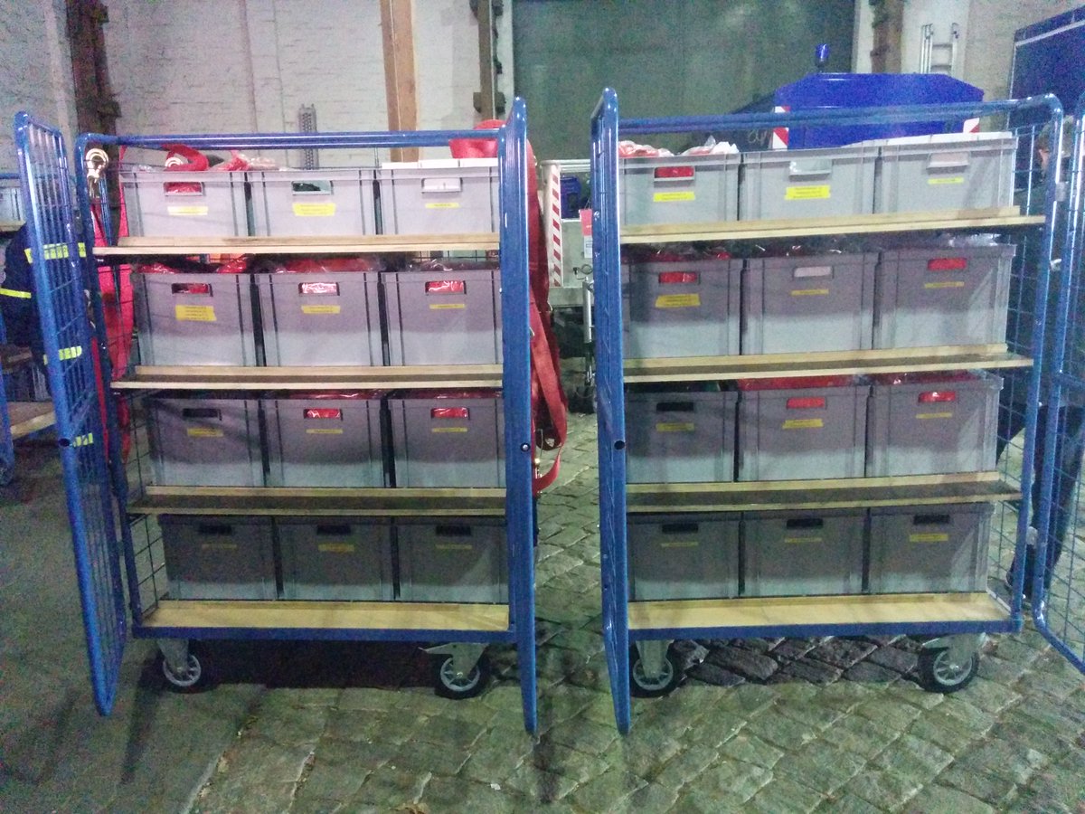 2 Rollcontainer #CBRN für rund 40 Einsatzkräfte sind fertig beim #THW #Verden