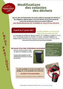 OrthSeriQuilh's tweet photo. Nouveauté du côté de la collecte des déchets à compter du 1/01/2017 mais c'est maintenant que l'on s'organise ! https://t.co/vskBqm4RFI https://t.co/wDVzNE5Iw8