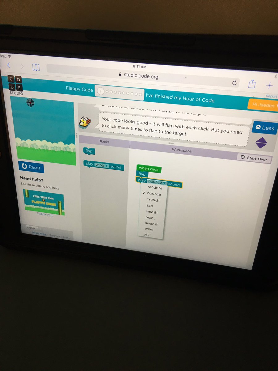 _PattySchroeder's tweet image. Students are so excited to be computer coding in class today! #StarWars #MineCraft #FlappyCode & #Frozen are favorites!