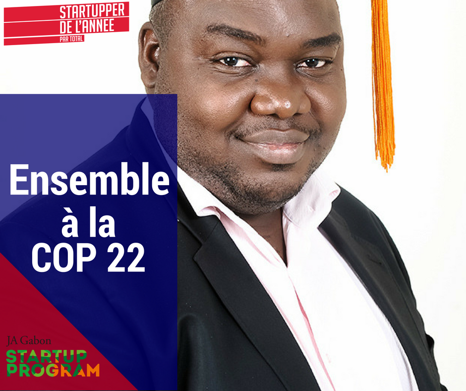 ja_gabon's tweet photo. Claude GNIAGOGNIENIE OUSSOU, lauréat #grandprixexcellence et #Startupperbytotal participera à la #COP22, #tec22,#HubAfrica. https://t.co/FomcNppJzL
