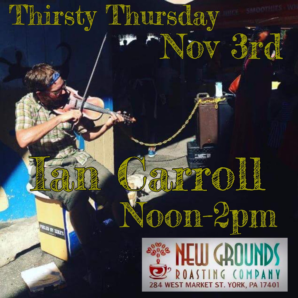 TheShopAtNGRC's tweet photo. Ian Carroll will be joining us today for thirsty Thursday https://t.co/d9p8pQK3Wc