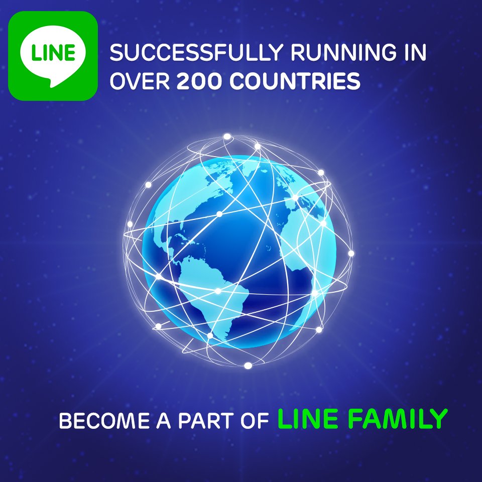 LINEPak's tweet photo. Connecting over 600 million users to their loved ones in over 200 countries! #JoinTheLINEGeneration https://t.co/EmxV5hkLEP