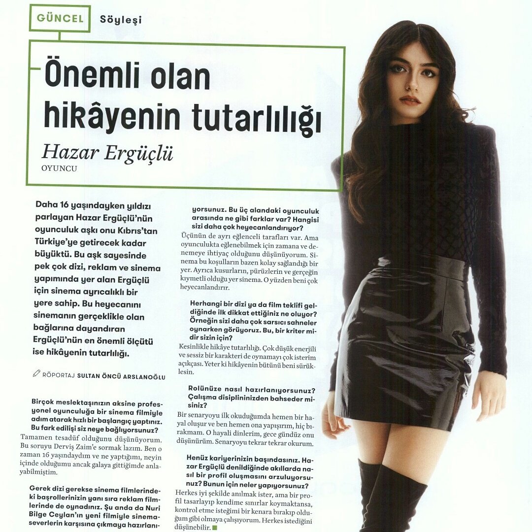 Hazar Ergüçlü röportajı Media Cat Kasım sayısında... @erguclu_ <a href="/MediaCat/">MediaCat</a>