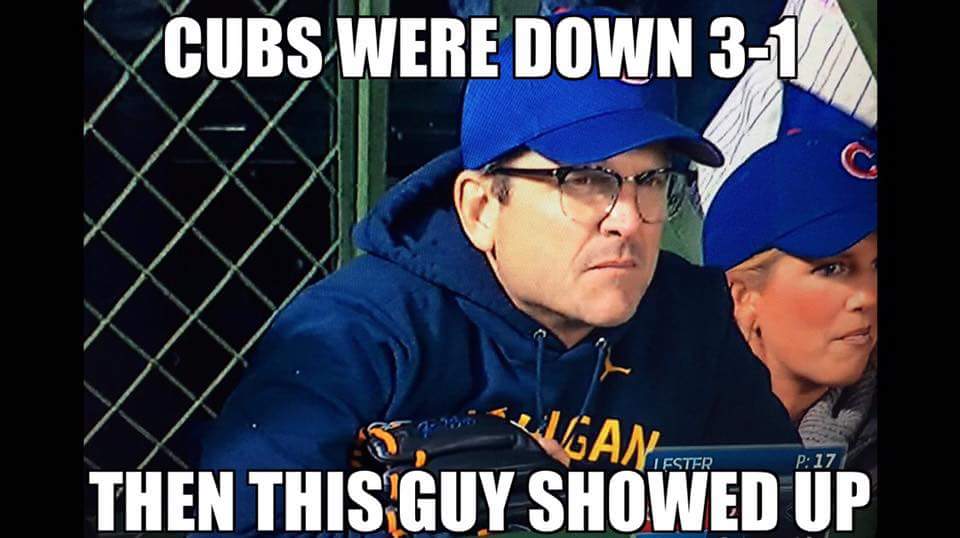 freehan11's tweet photo. #theHarbaughDifference #FlyTheW https://t.co/zM1eU9wyAl