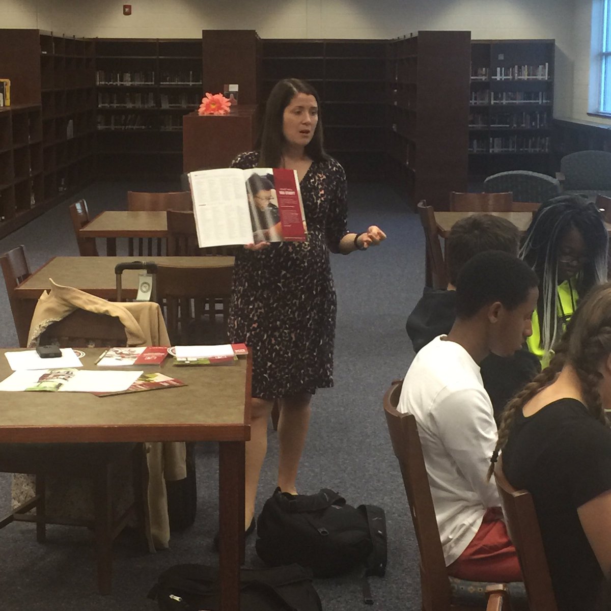 University of Alabama admission Counselor speaking with students about their undergraduate programs.  #Ramfam #GoTide <a href="/CVHSCounselors/">CVHSCounselors</a>