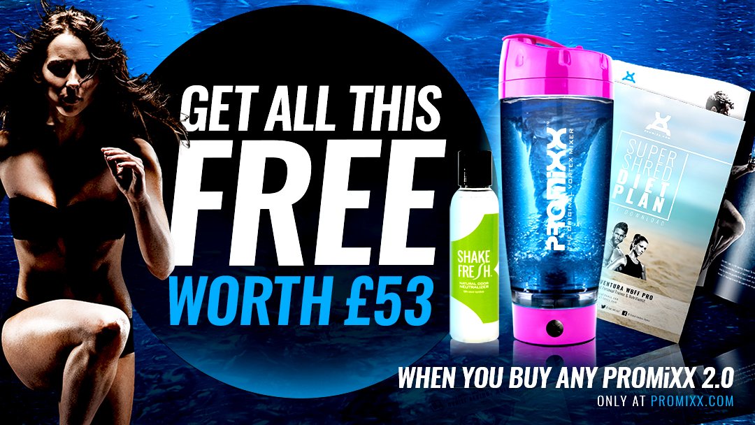 promixx's tweet photo. #RT Free PROMiXX Original, Super Shred Diet Plan and Shake Fresh Cleaner in our biggest ever offer! https://t.co/m6Xd3ayoMr #fitness #win https://t.co/baVygirsCL