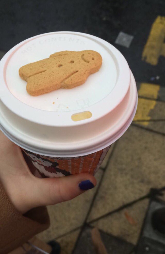 On my way to work I couldn't resist... First gingerbread latte of the season 🎄 #FestiveFavourites