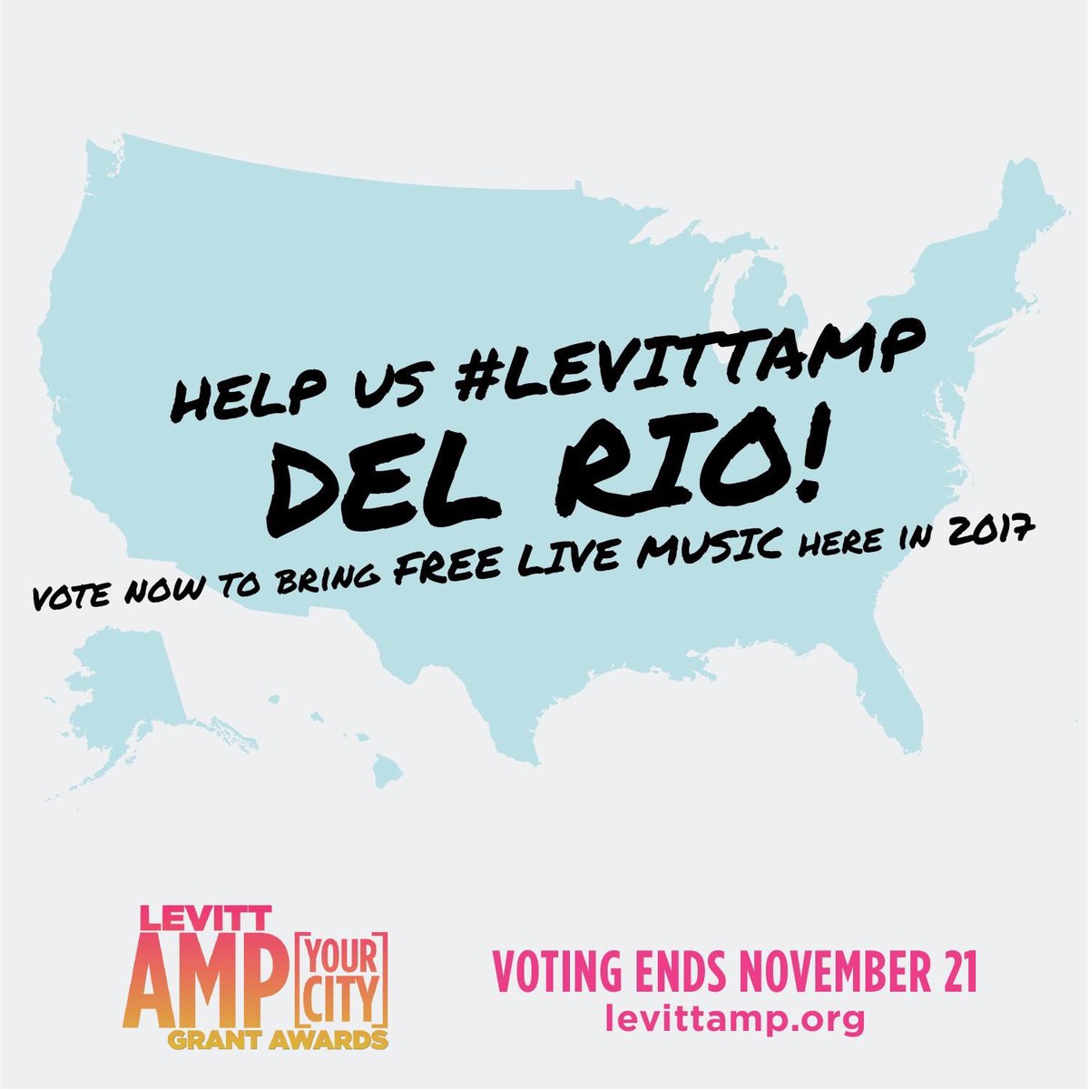 Help us bring a free outdoor concert series to Del Rio in 2017 by casting your vote and share by November 21 at levittamp.org.