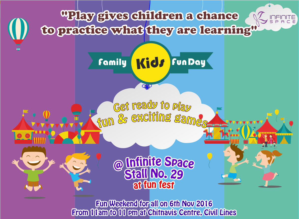InfiniteSpaceIn's tweet photo. Fun for whole family on 6th Nov 2016, Chitnavis centre. Shop for unique, one-of-a-kind games at Infinite Space stall No. 29 at fun fest. https://t.co/2NQxMNXXD5
