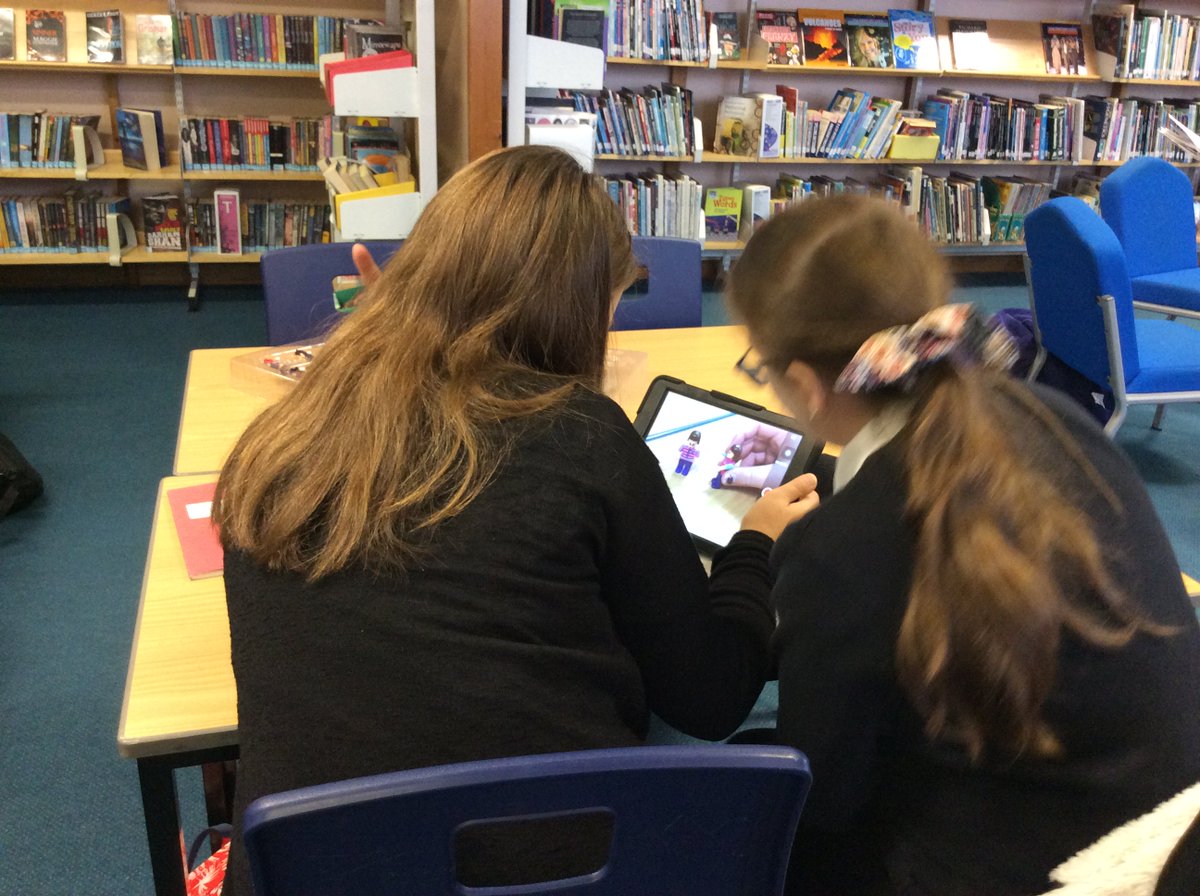 S1 pupils using iMovie to create short videos for their German speaking assessments. Sehr gut! #digitallearning