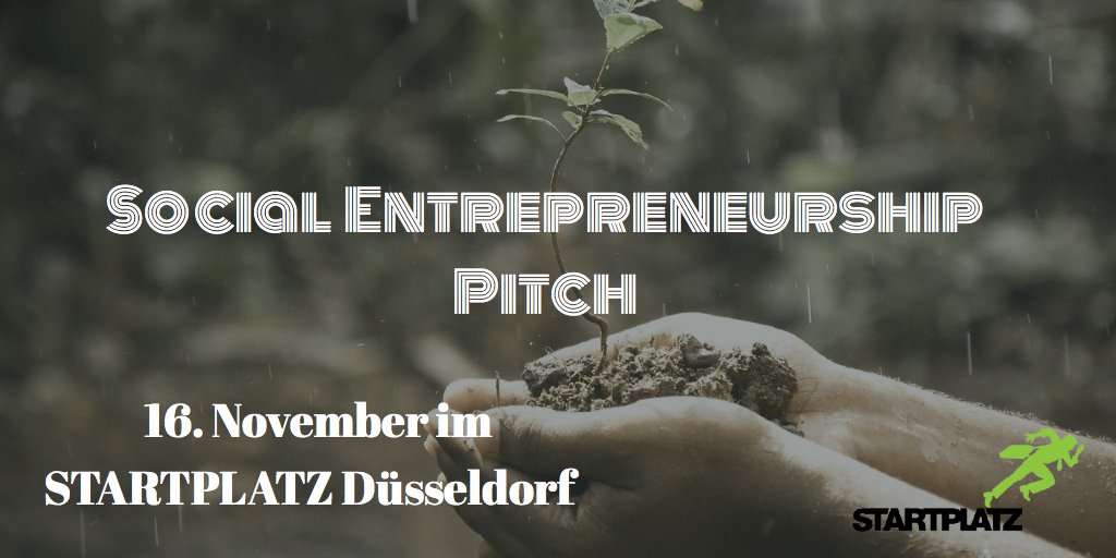 📢 Jetzt noch schnell kostenlose Tickets sichern!
16.11 ➡ #Social #Entrepreneurship #Pitch im STARTPLATZ Düsseldorf 
goo.gl/ylQpFI
