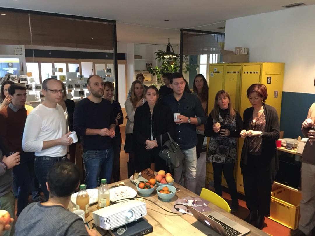 yelloworking's tweet photo. Petit déjeuner du jeudi avec une présentation de @mychezmoiFR  nos nouveaux Yelloworkers :D #coworking and #breakfast ! https://t.co/KsrK2DifAo